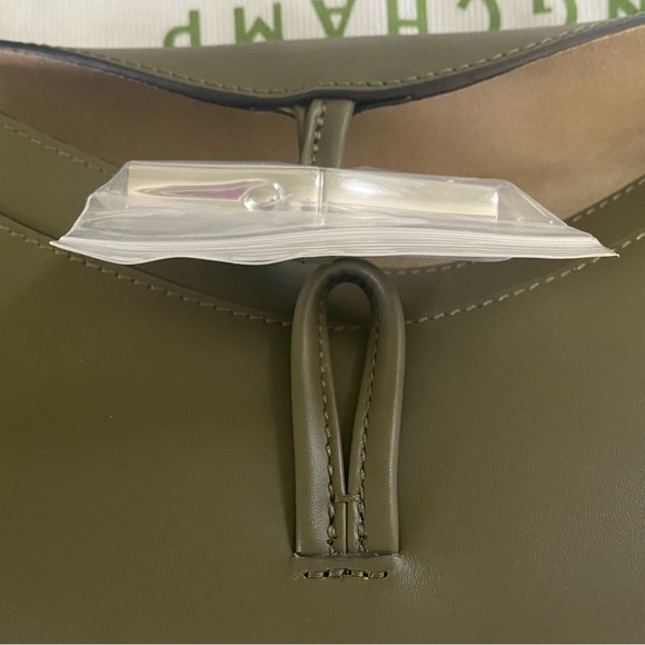 Longchamp Olive Green Le Roseau Small Hobo Bag - Picture 6 of 8